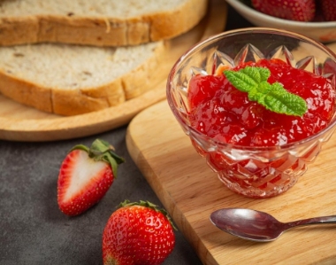 Delicious strawberry jam