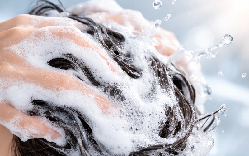 SLES surfactant helps a shampoo spread quickly SLES surfactant helps a shampoo spread quickly